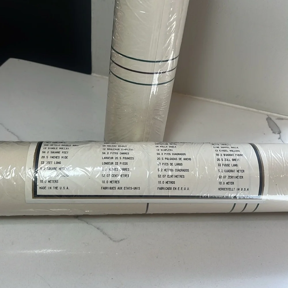 Arnold Palmer Eisenhart Wallpaper Cream: Brown/Green Stripe AP01028 2 Dbl Rolls